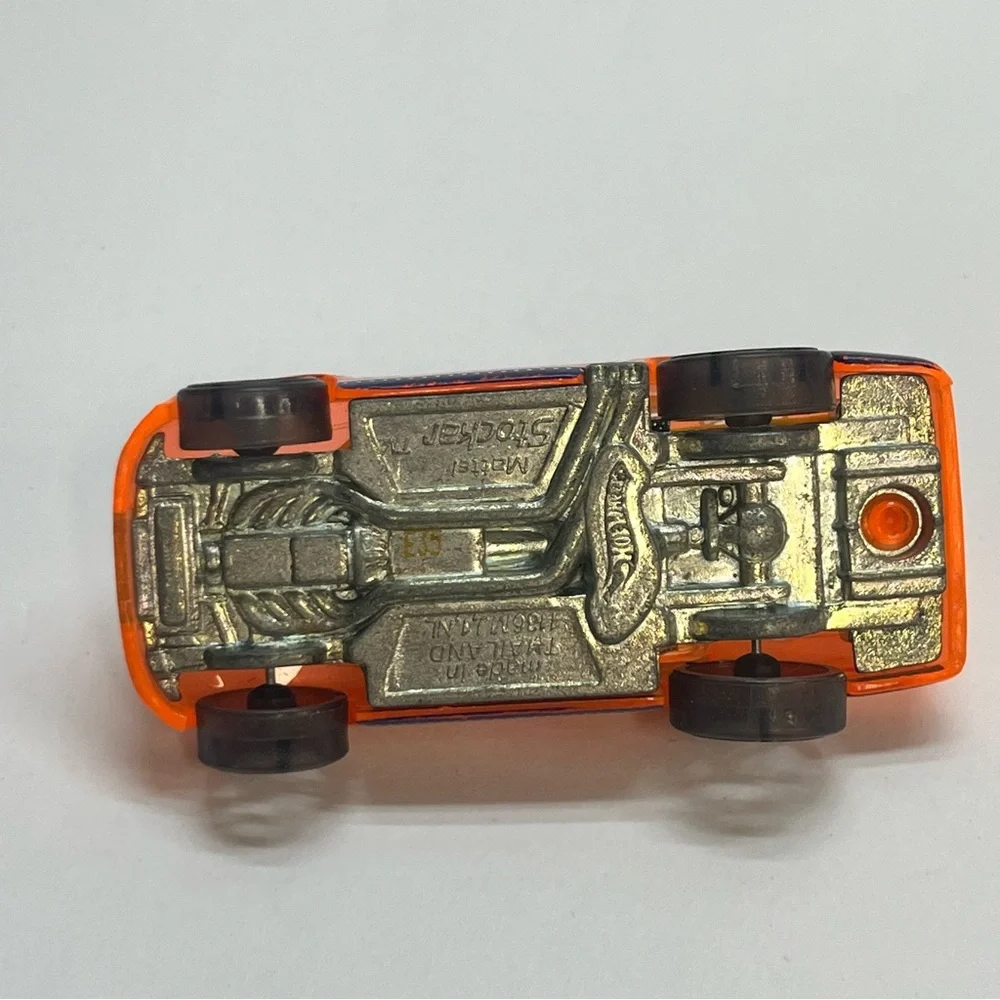 hot wheels 2012 x racers series stocker translucent orange number 5‎